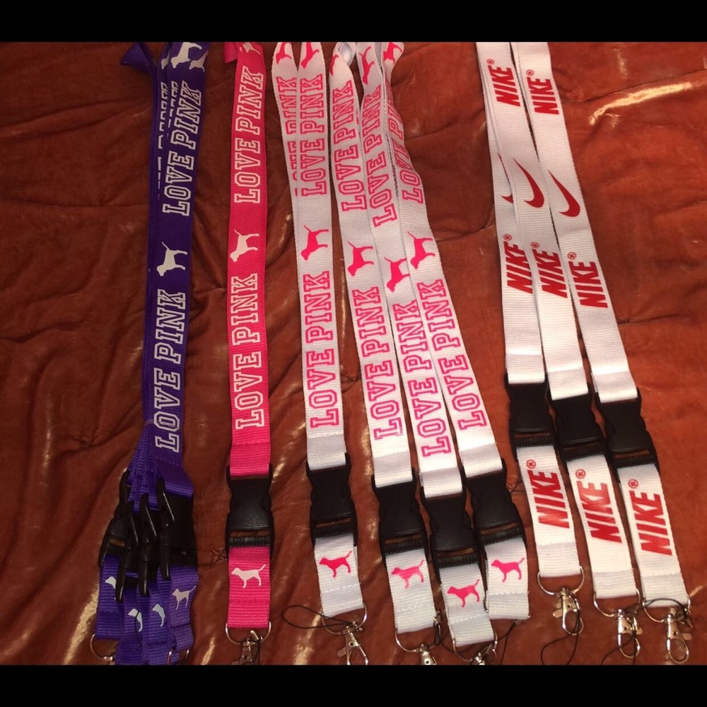 PINK lanyards out of stock of Nikes